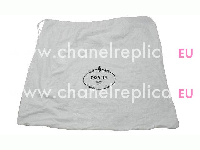 Prada Bandoliera Gold Triangle Logo Plate Cluch Bag In Black P371046