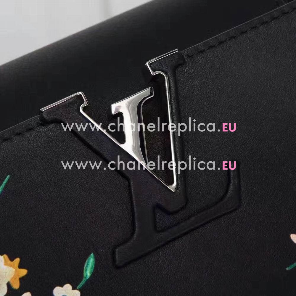 Louis Vuitton Capucines BB Calf Leather Bag In Black M58700