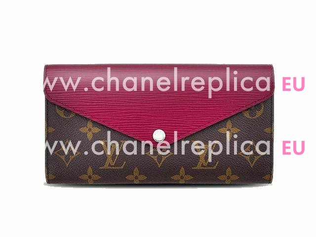 Louis Vuitton Monogram Canvas Marie-Lou Long Wallet Fuchsia M60498