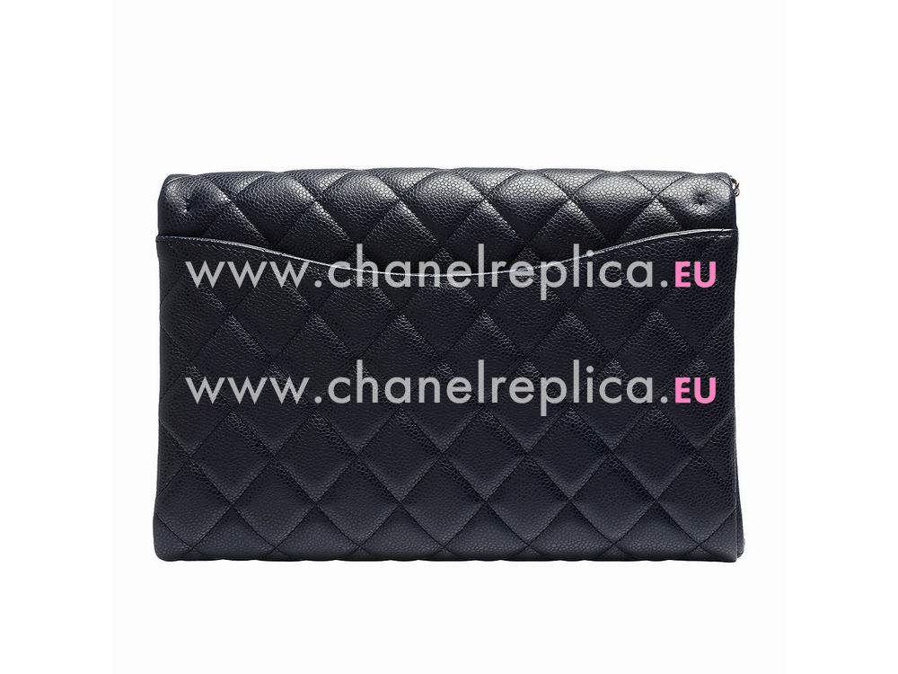 Chanel Caviar Ccoco Bag Anti-silver Chain Dark Blue A248698