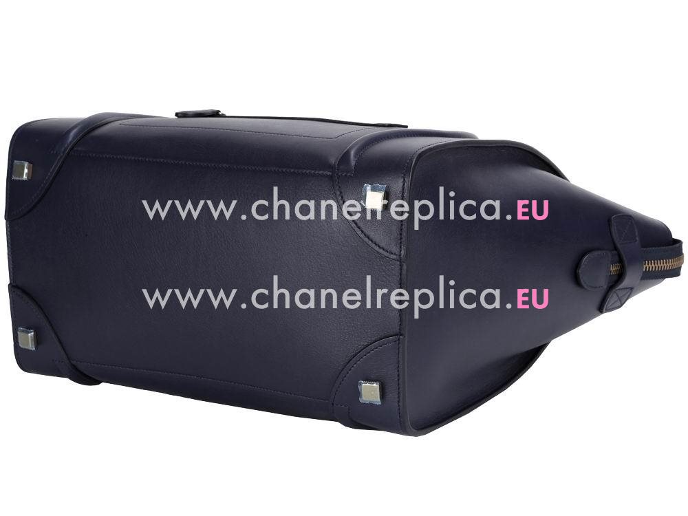Celine Mini Luggage Calfskin Nano Bag Deep Blue CE536942