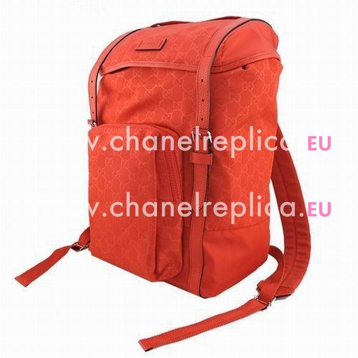 Gucci Emily Guccissima Nylon Backpack Bag In Orange G559436