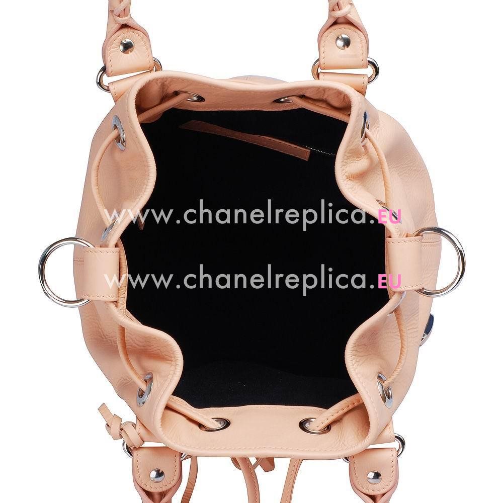 Balenciage Pompon Goatskin Gold hardware Classic Mini Bag Pink B2055069