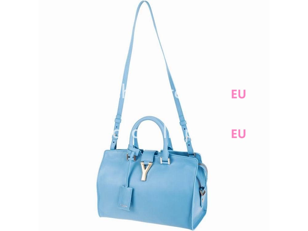 YSL Petit Cabas Chyc Y Calfskin Doctor Small Bag SkyBlue YSL311210