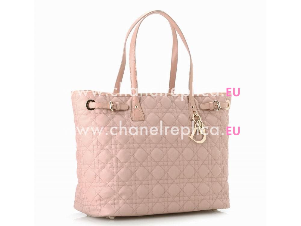 Christian Dior Panarea Canvas Medium Tote Bag Nude Pink D98951