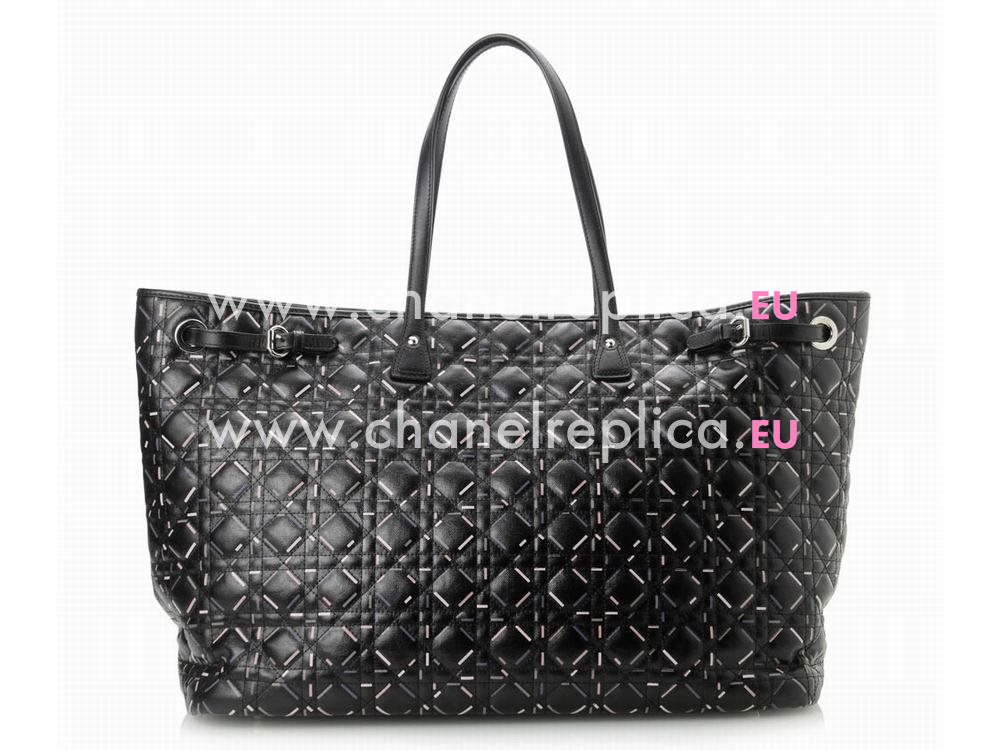 Christian Dior Panarea Canvas Large Tote Bag Black D98950