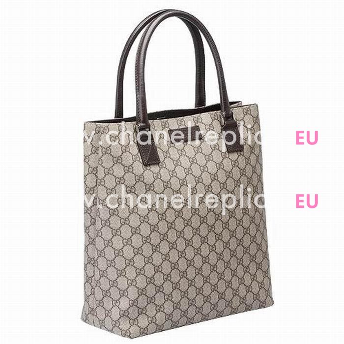 Gucci Classic GG Plus PVC Handle Bag In Coffee G5091476