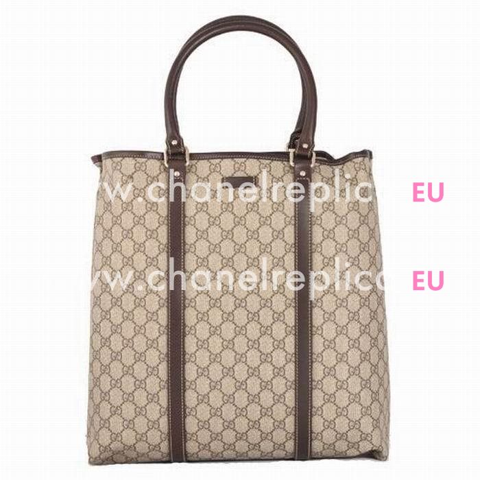 Gucci Supreme GG Plus Calfskin Tote Bag In Coffee G6111413