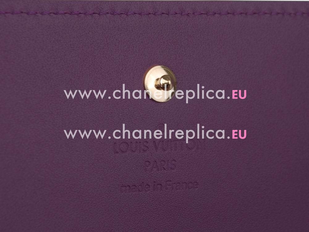 Louis Vuitton Monogram Vernis Chaine Wallet Amethyste M90148