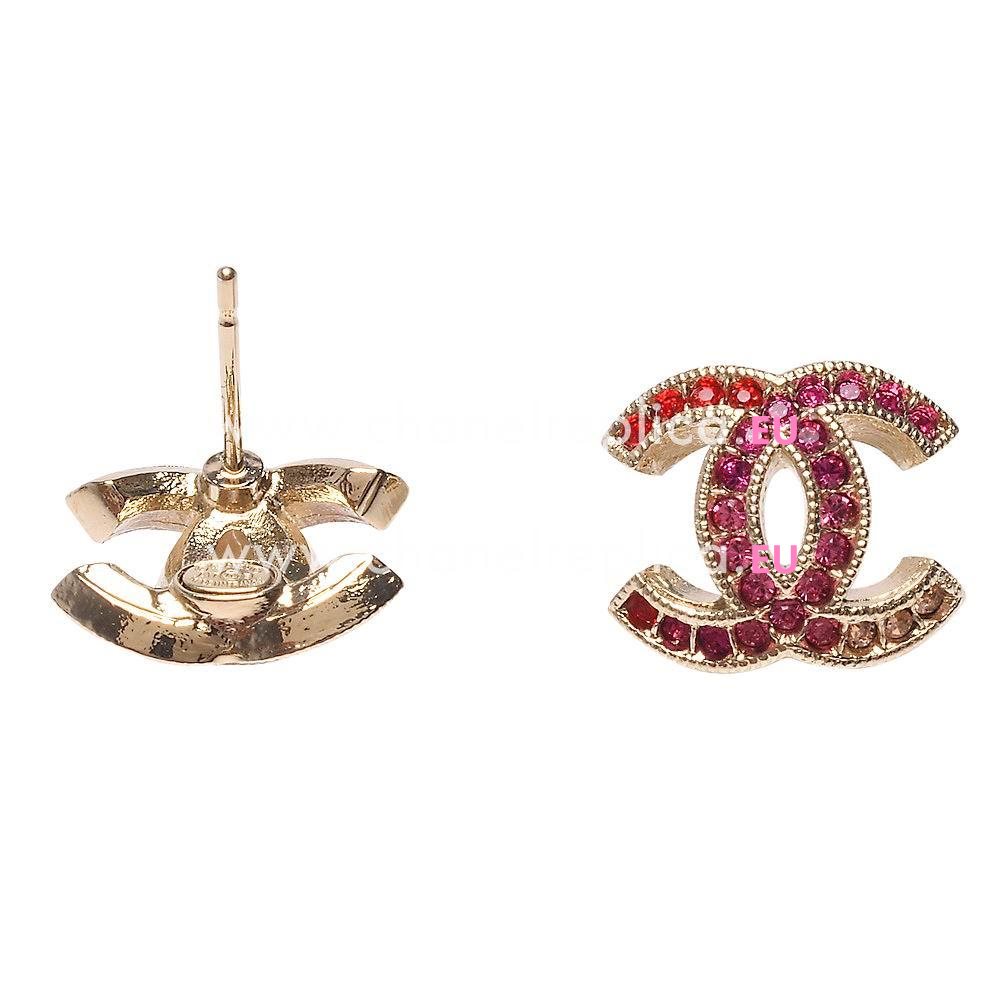 Chanel CC Logo Metal/Crystal Earring Gold FA888097