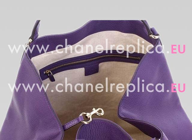 Gucci 2012 Soho Calfskin Tote Bag Purple G360915