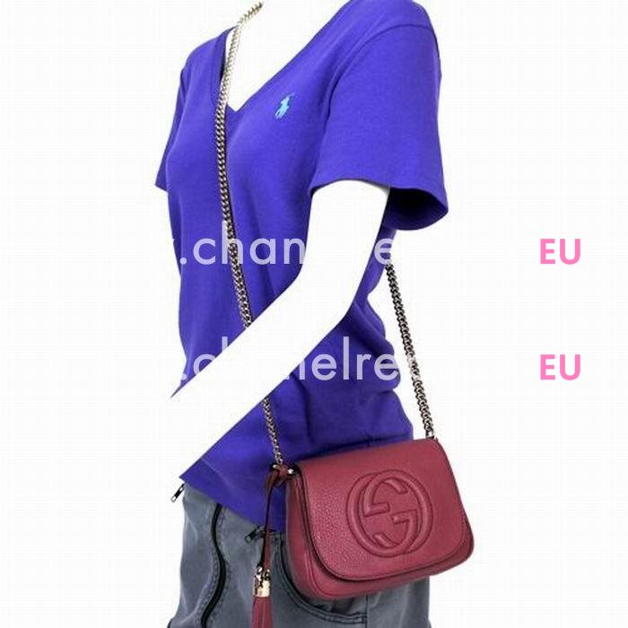Gucci Soho Disco Calfskin Bag In Light Purple G5235741