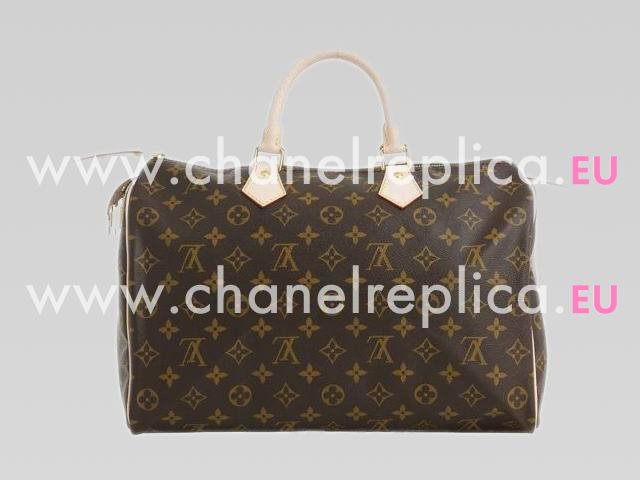 Louis Vuitton Monogram Canvas Speedy 35 Luggage Bag M41524