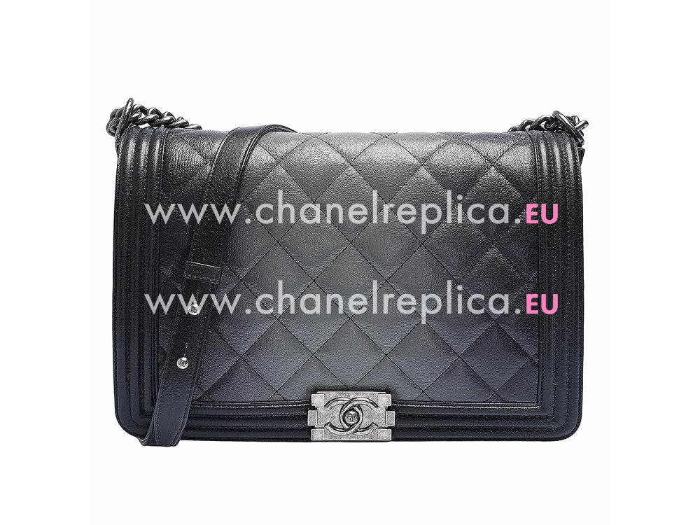 Chanel Lambskin Colorful 30cm Bag Chain Black/Gray A719168