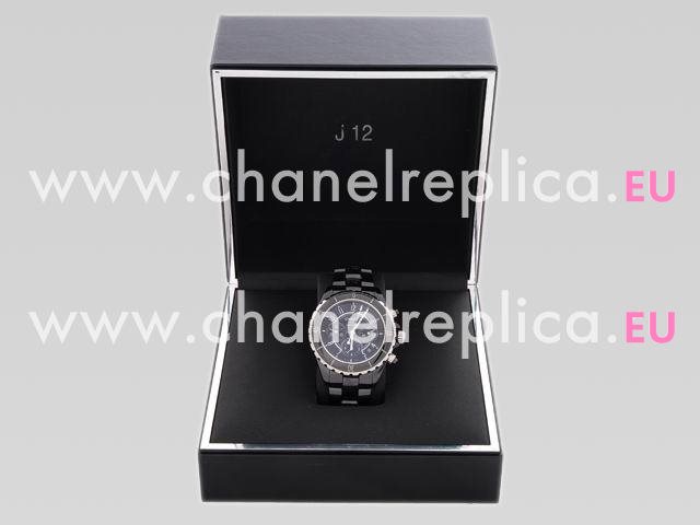 CHANEL J12 Black Dial Ceramic Automatic Chronograph H0940