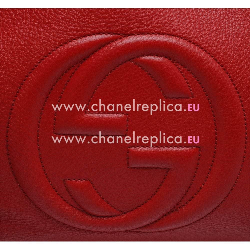 Gucci Soho GG Calfskin Bag Red G5594647