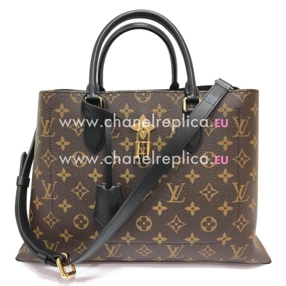 Louis Vuitton Monogram Coated Canvas Flower Tote Bag M43550