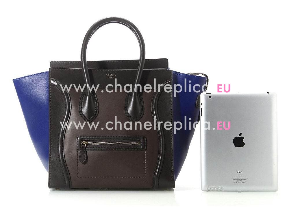 Celine Mini Luggage Bag Medium Size Navy Blue CE46733