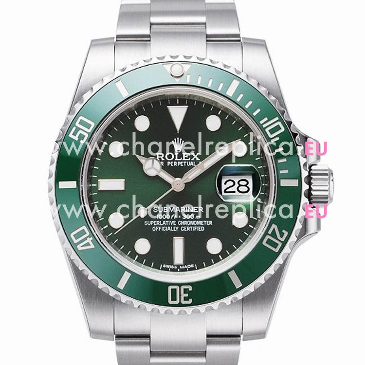 ROLEX Deepsea Submariner green watch 116010LV