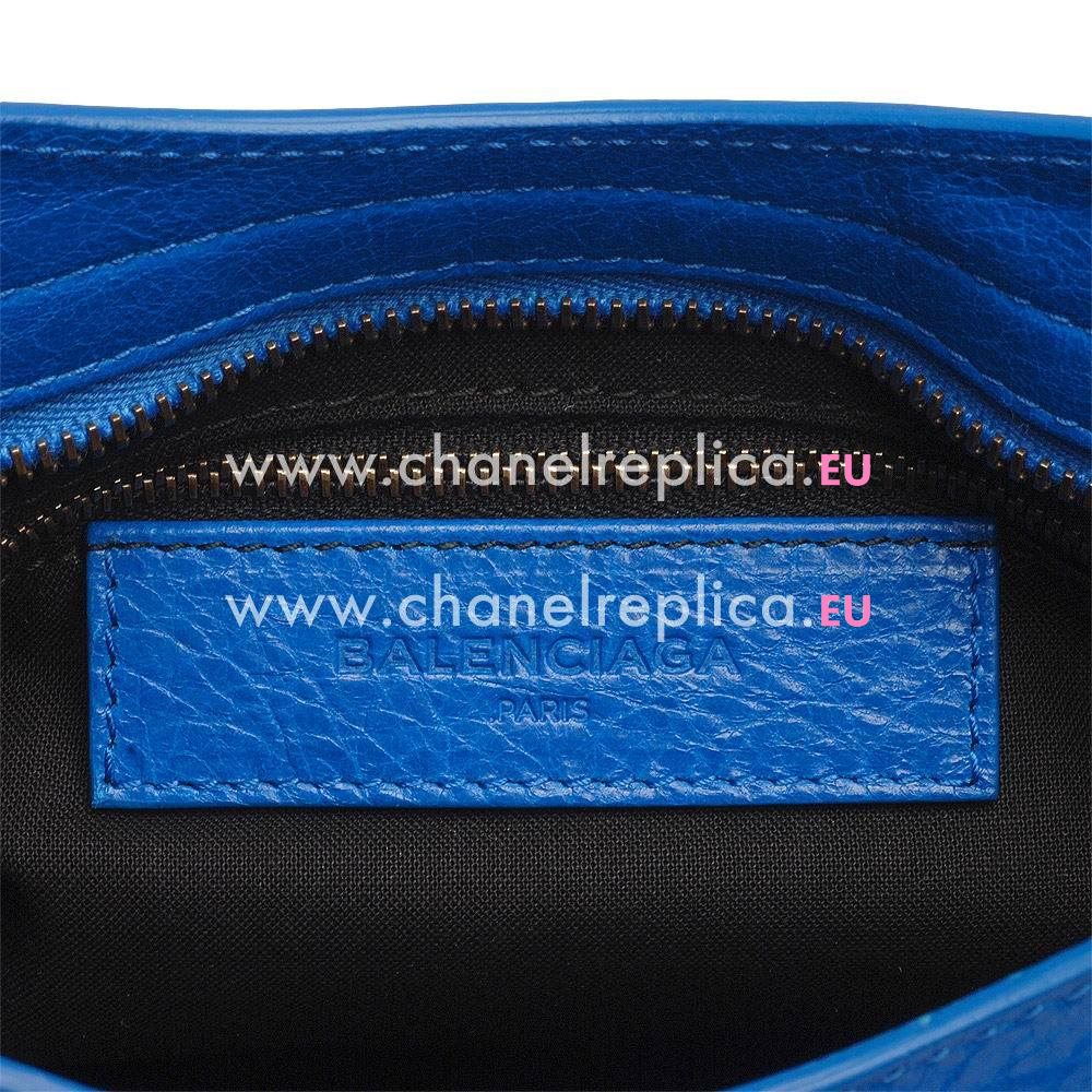 Balenciage City Lambskin Black hardware Classic Mini Bag Greece Blue B2055055