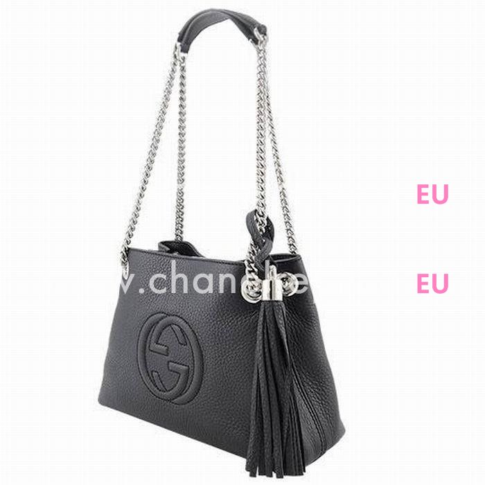 Gucci Soho GG Calfskin Bag Black G5594635
