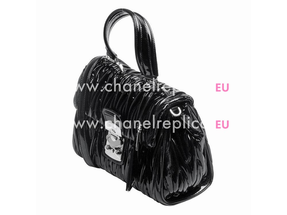 Miu Miu Large Matelasse Lux Nappa Bag Black MI54769