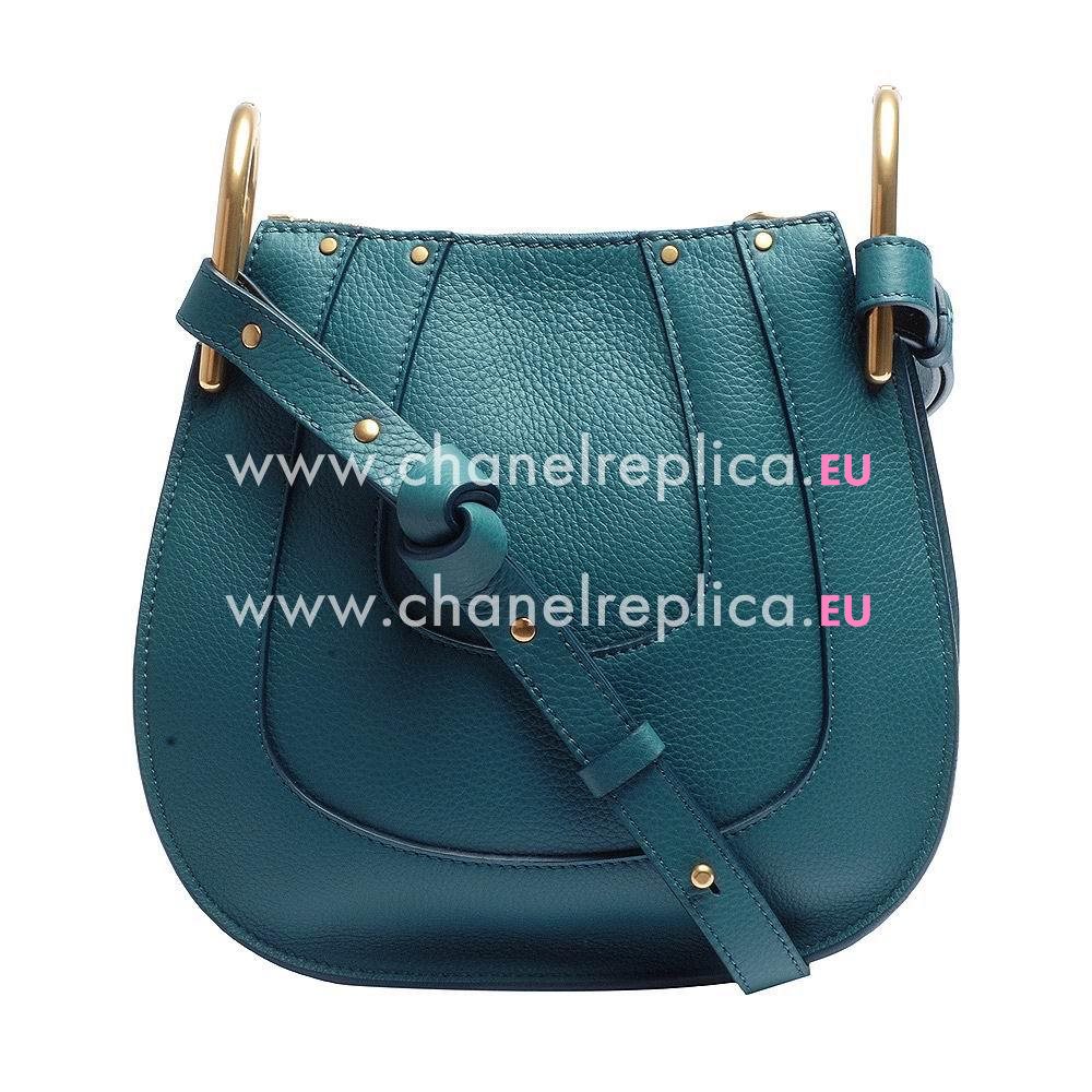 Chloe Haylet Calfskin Leather Shoulder Bag Blue Green C55649967