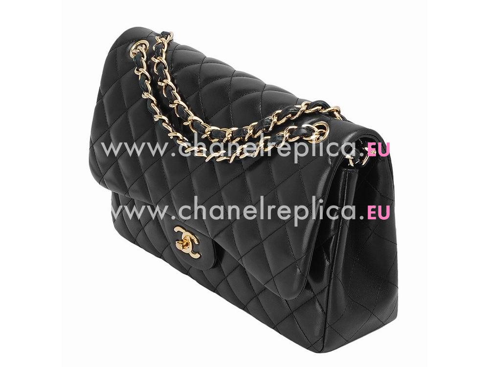 Chanel LambskinJumbo Double Flap Bag Black(Golden) A50995BL