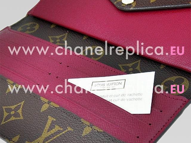 Louis Vuitton Monogram Canvas Marie-Lou Long Wallet Fuchsia M60498