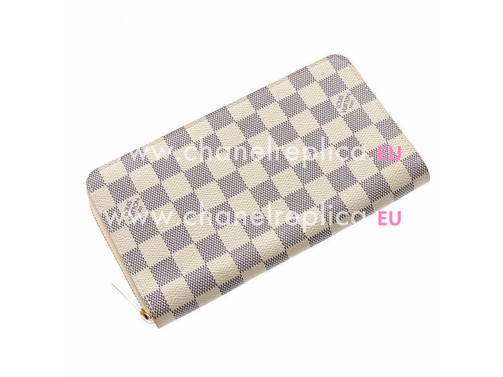 Louis Vuitton Damier Azur Canvas Zippy Organizer N60012