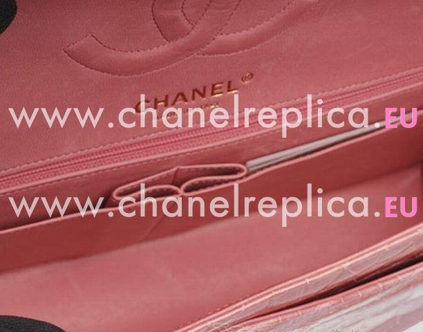 Chanel Real Crocodile Classic Coco Bag Gold Chain Pink A51457