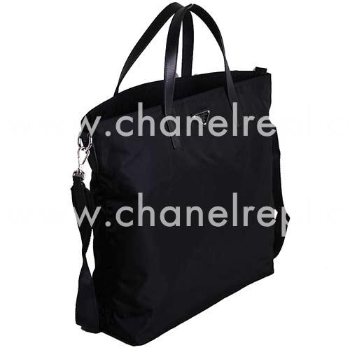 Prada Teaauto Shopping Classic Triangle Logo Nylon Handle/Shoulder Bag BLack PR4933962