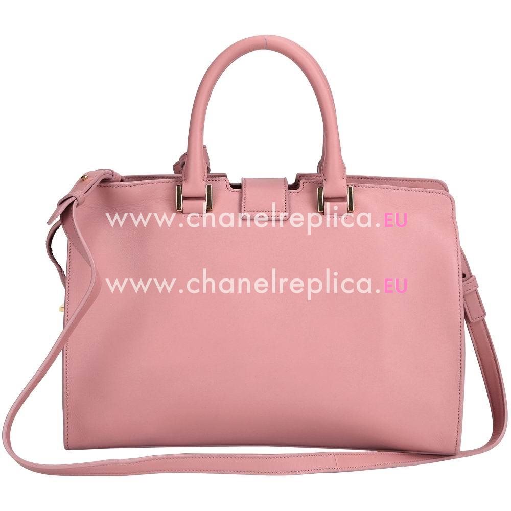 YSL CABAS PETIT CABAS Y Calfskin Medium Bag In Pink YSL5369046