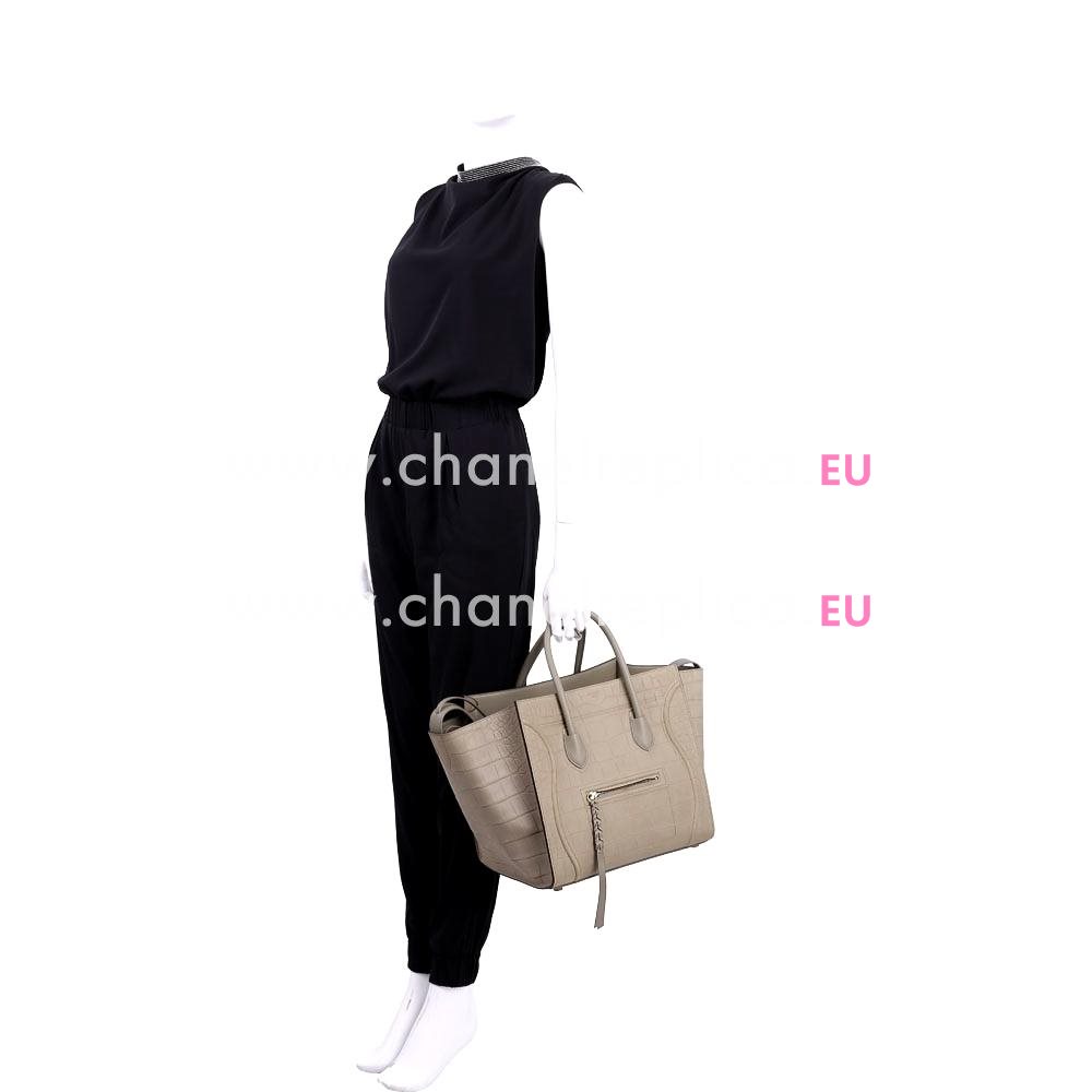 Celine Luggage Phantom Calfskin Bag Khaki CE29A56