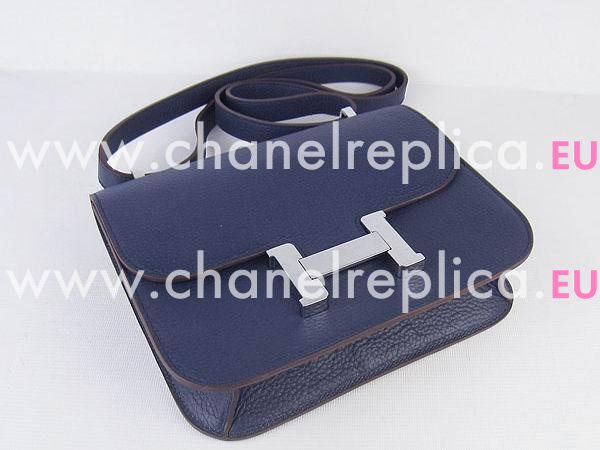 Hermes Constance Bag Micro Mini Deep Blue(Silver) H1017DBS