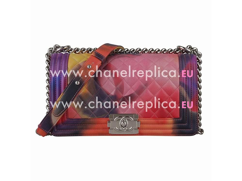 Chanel 2015 Calfskin Boy Flap Bag Colorful A90803 A90803