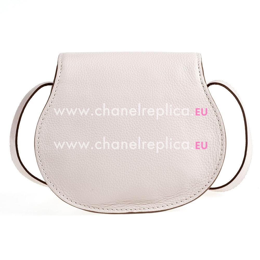 CHLOE Marcie Caviar Calfskin Saddle Bag Apricot CL7040405