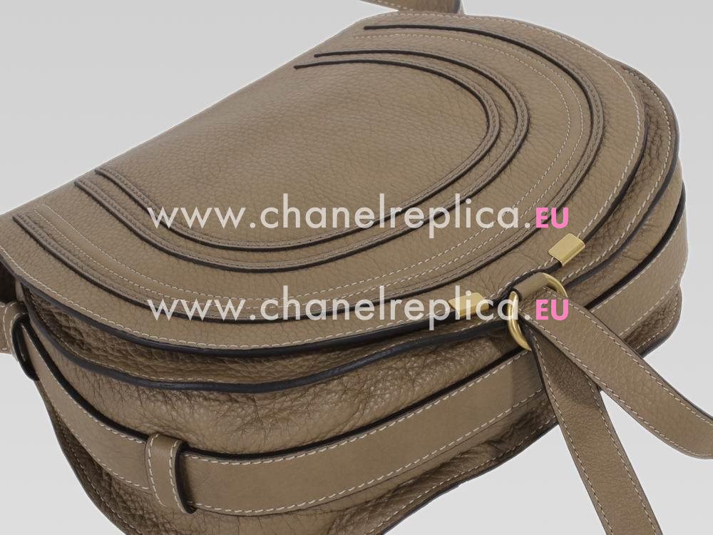 CHLOE Marcie Large Calfskin Crossbody Bag In Nut C452856