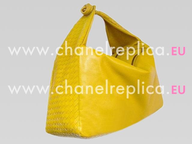 Bottega Veneta Intrecciato Nappa Weave Large Veneta Yellow BVb015