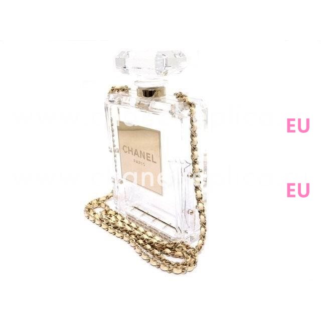 Chanel No.5 Bottle Bag Clear With Gold Hardware A45898