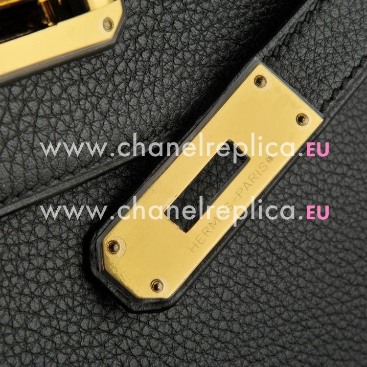 Hermes Kelly 28cm 89 Nior Togo Leather Gold Hardware Hand Sew Bag HK1028TNP