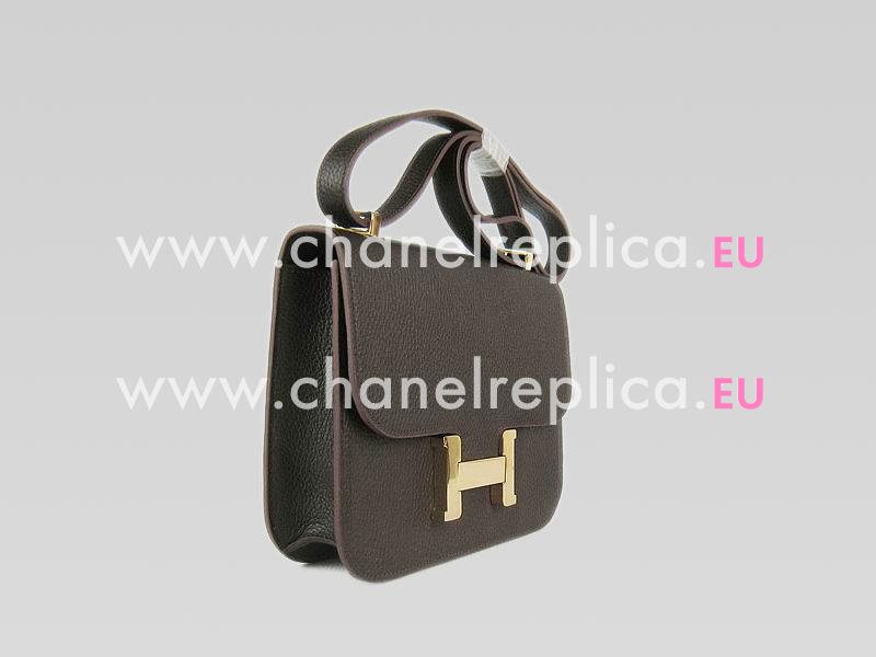 Hermes Constance Bag Micro Mini Deep Coffee(Gold) H1017DCG