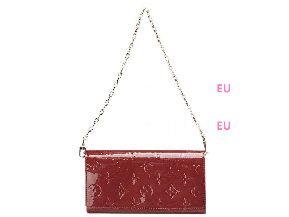 Louis Vuitton Monogram Vernis Chaine Wallet Pomme DAmour M90091