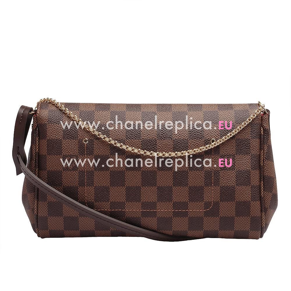 Louis Vuitton Damier Ebene Canvas Favorite MM Bag N41129