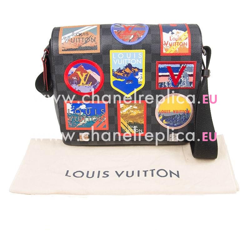 Louis Vuitton Damier Graphite Canvas Alpes Story Bags District Messenger N40040
