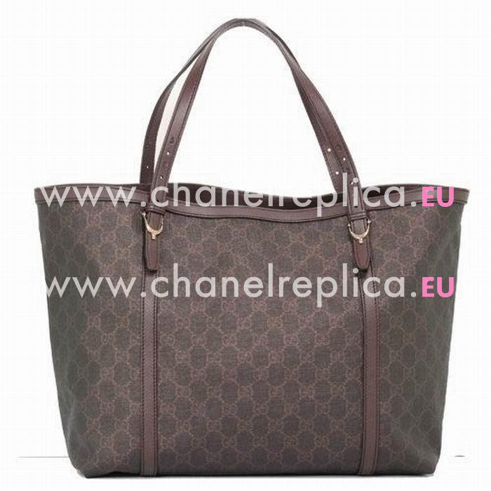 Gucci GG Plus Nice Calfskin Tote Bag In Coffee G6111404