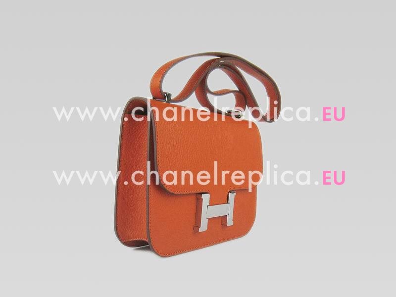 Hermes Constance Bag Micro Mini Orange(Silver) H1017ORS