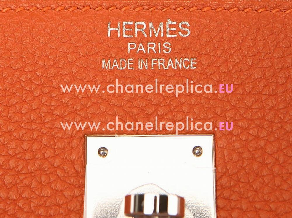 HERMES BIRKIN 35 TOGO Leather Palladium Hardware Hand Sew H1043-O