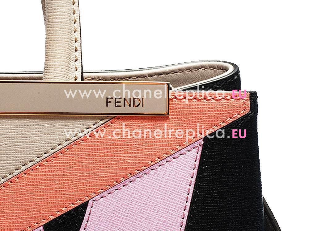 Fendi Monster Roll Calfskin Handle/Shoulder Bag Pink F1548699