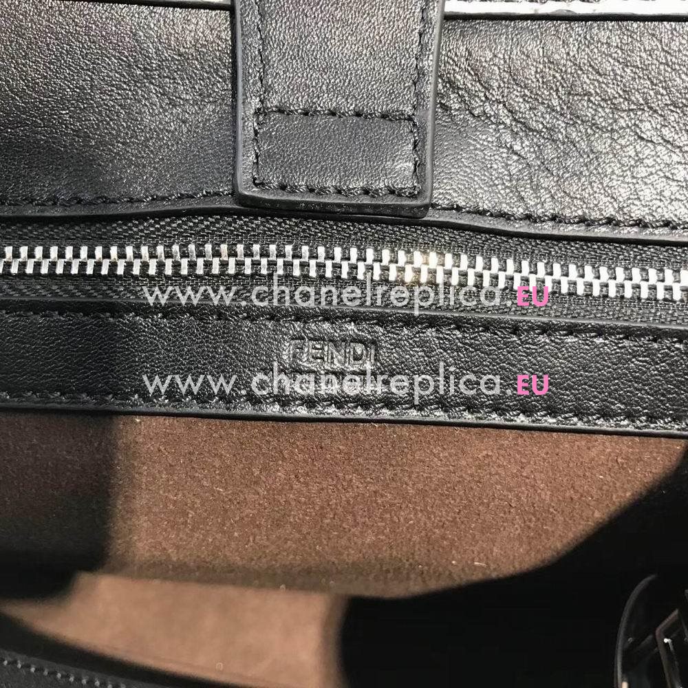 Fendi 2017 Runaway F Logo Calf/python skin Hand/shoulder Bag F7111505